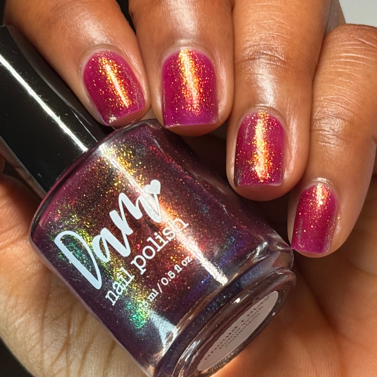 PRE ORDER: Should I Stay - Deep Fucshia Shimmer Nail Polish - Bonus Track Collection - Ships in Approx. 5 Weeks - Dam Nail Polish