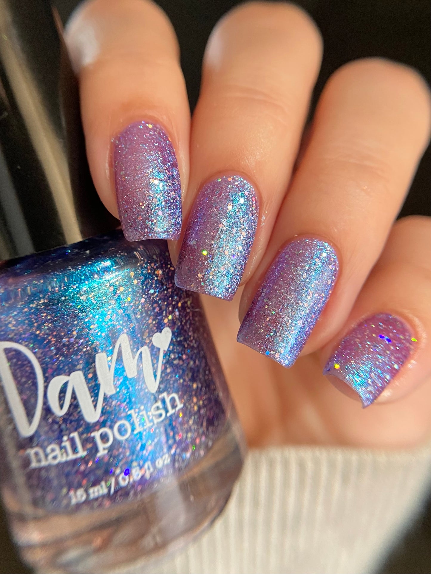 Little Miss Snickers - Purple Nail Polish - Lost Dog & Cat Rescue Foundation Charity Polish - Dam Nail Polish