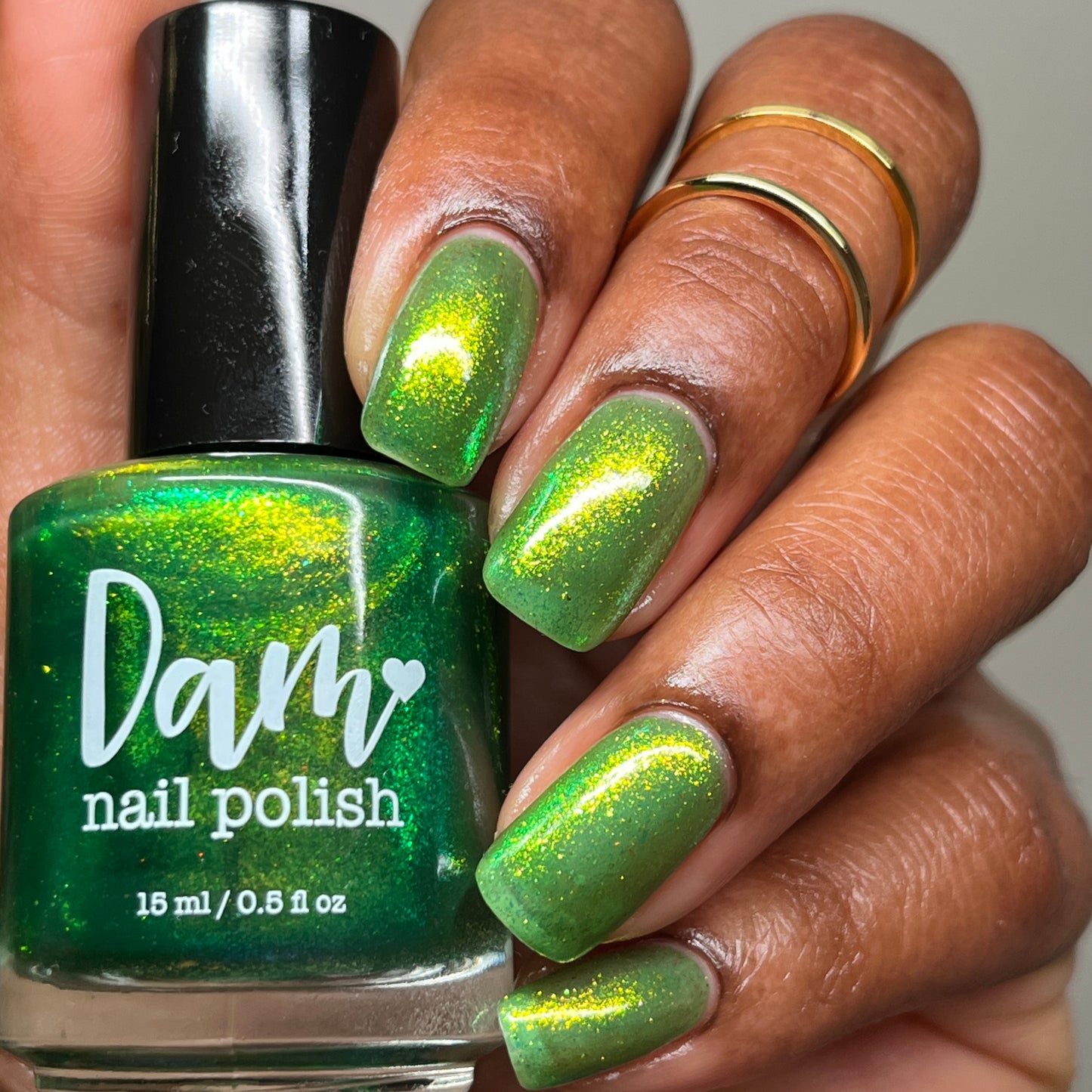 PRE ORDER: Maps - Lime Green Shimmer Nail Polish - Bonus Track Collection - Ships in Approx. 5 Weeks - Dam Nail Polish