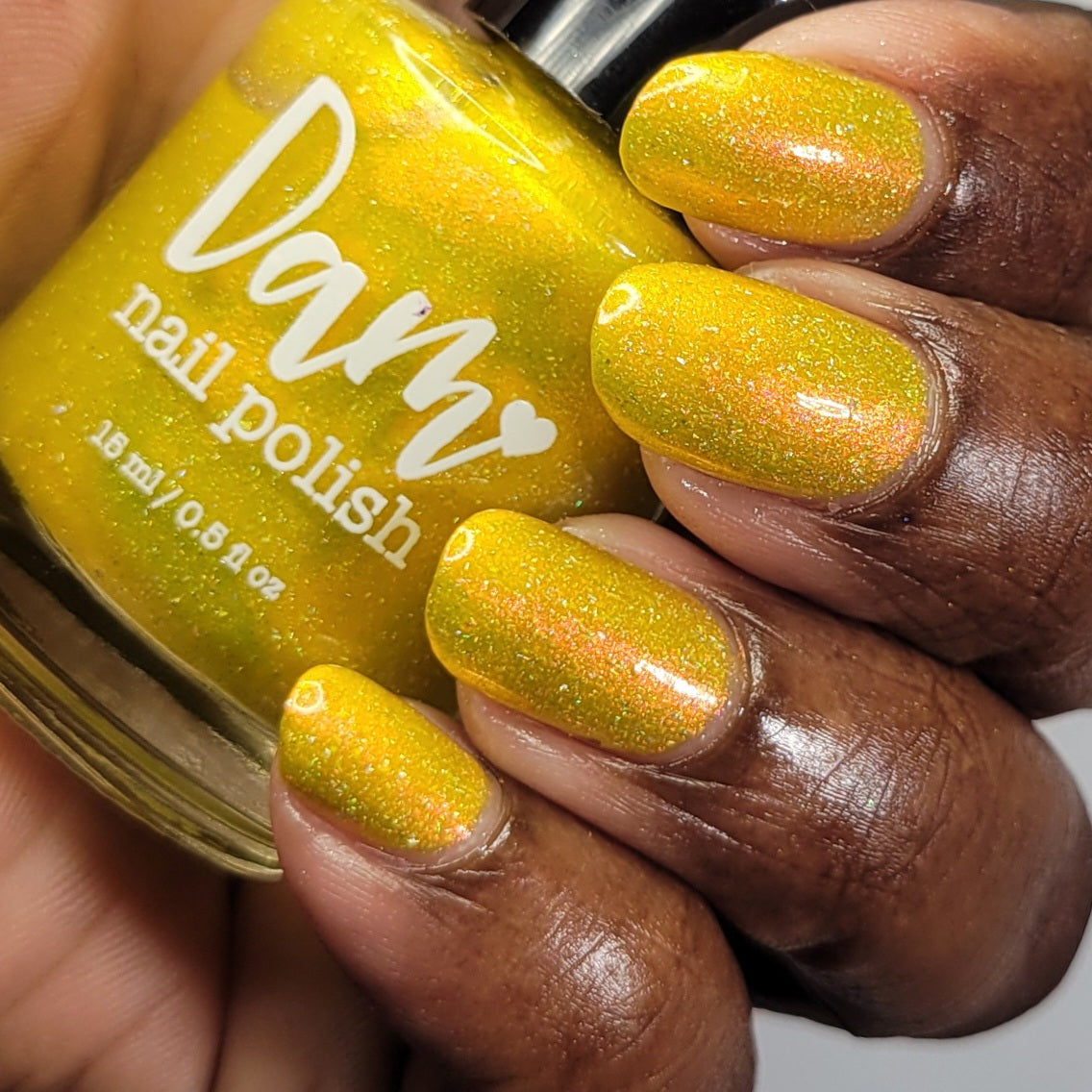 Meet a Deer Friend in Nara - Yellow Shimmer Polish - Journey Through Japan Collection - Dam Nail Polish