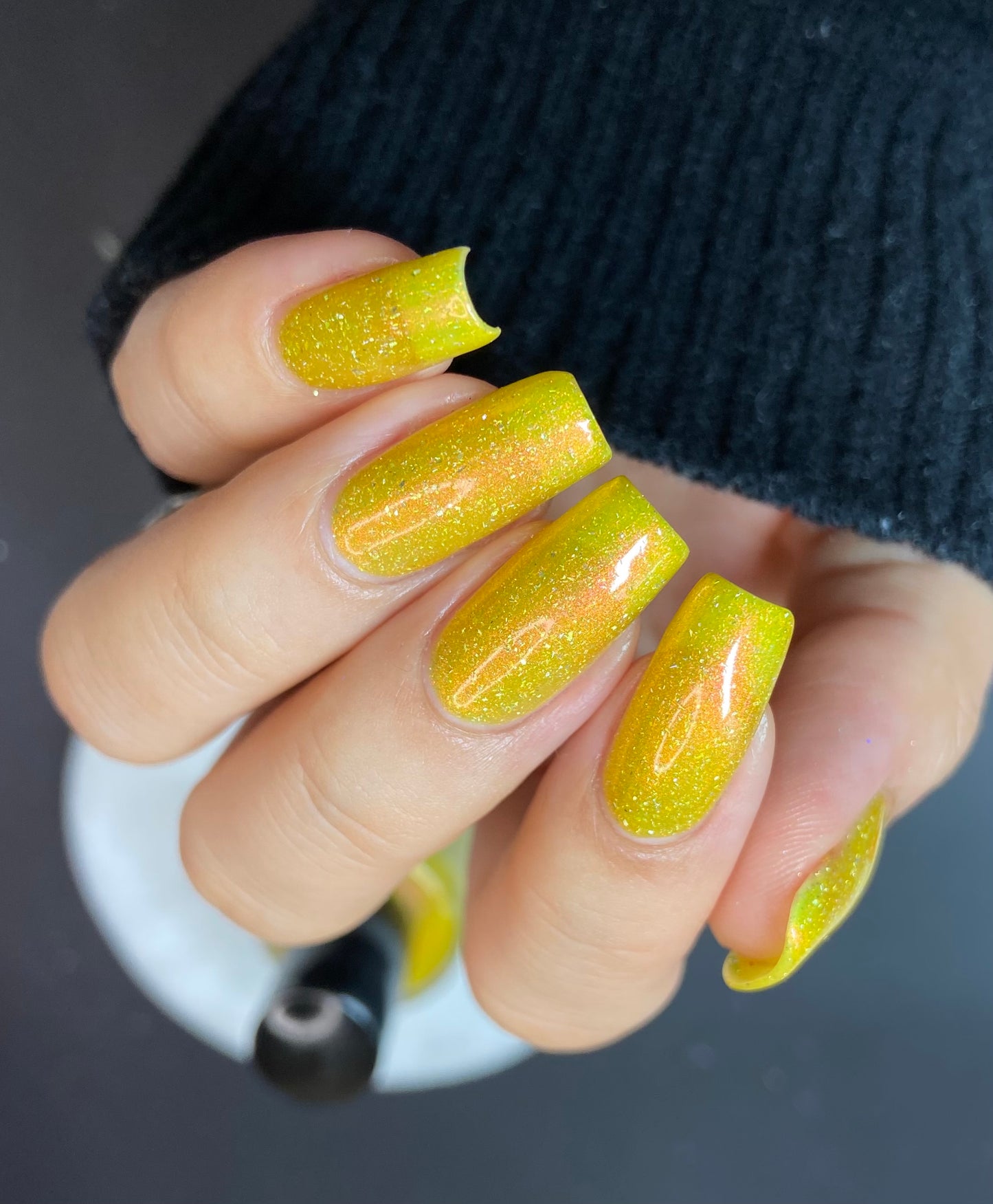 Meet a Deer Friend in Nara - Yellow Shimmer Polish - Journey Through Japan Collection - Dam Nail Polish