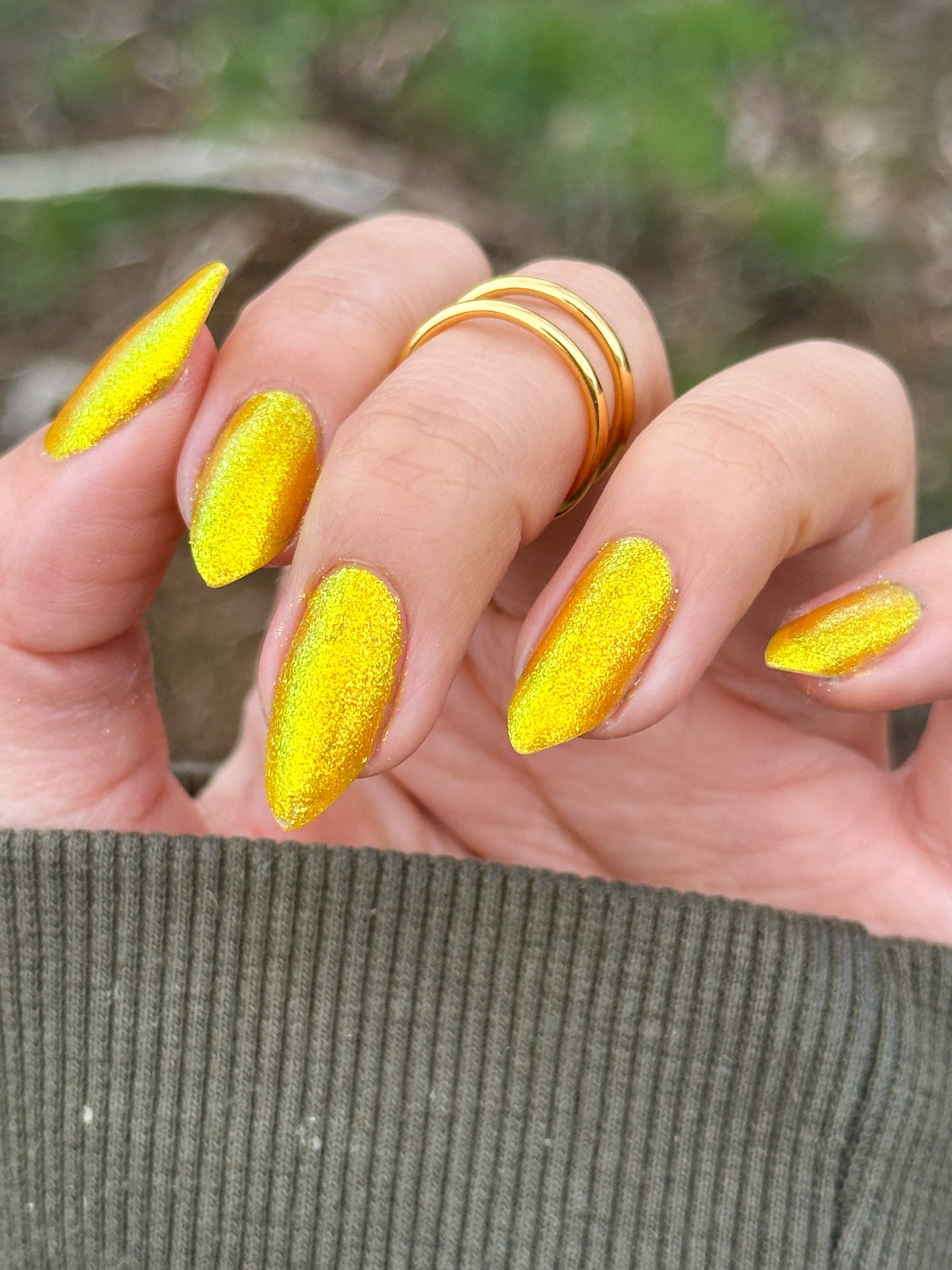 Monkey - Yellow Shimmer Nail Polish - Chinese Zodiac Collection - Dam Nail Polish