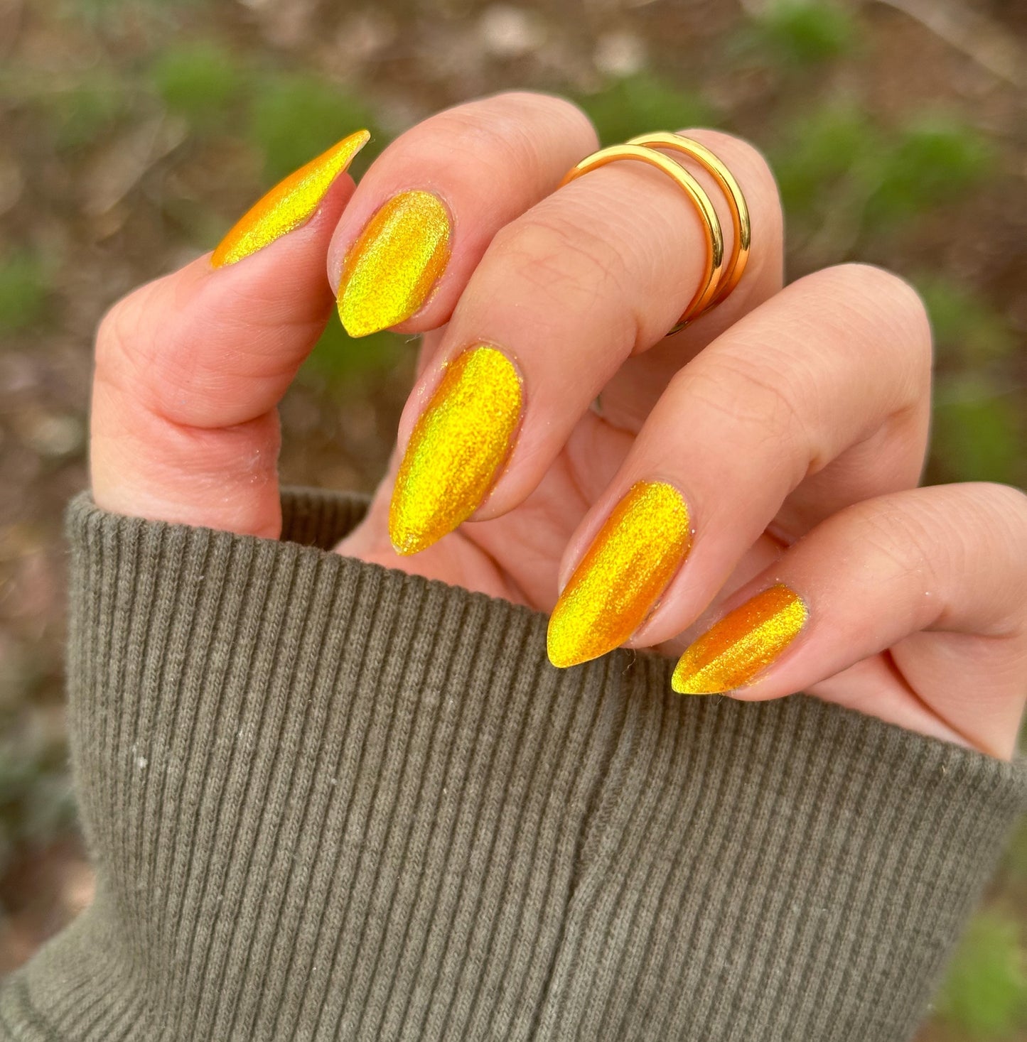 Monkey - Yellow Shimmer Nail Polish - Chinese Zodiac Collection - Dam Nail Polish