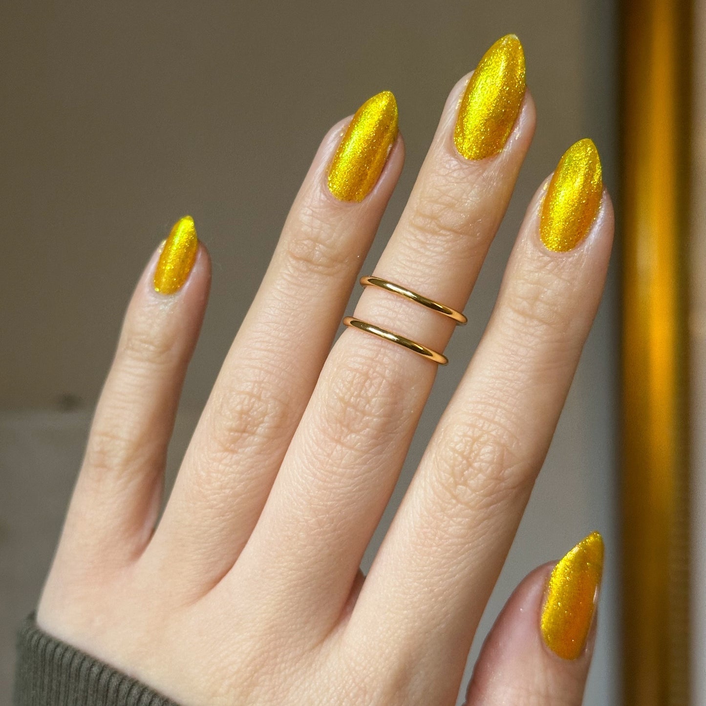Monkey - Yellow Shimmer Nail Polish - Chinese Zodiac Collection - Dam Nail Polish