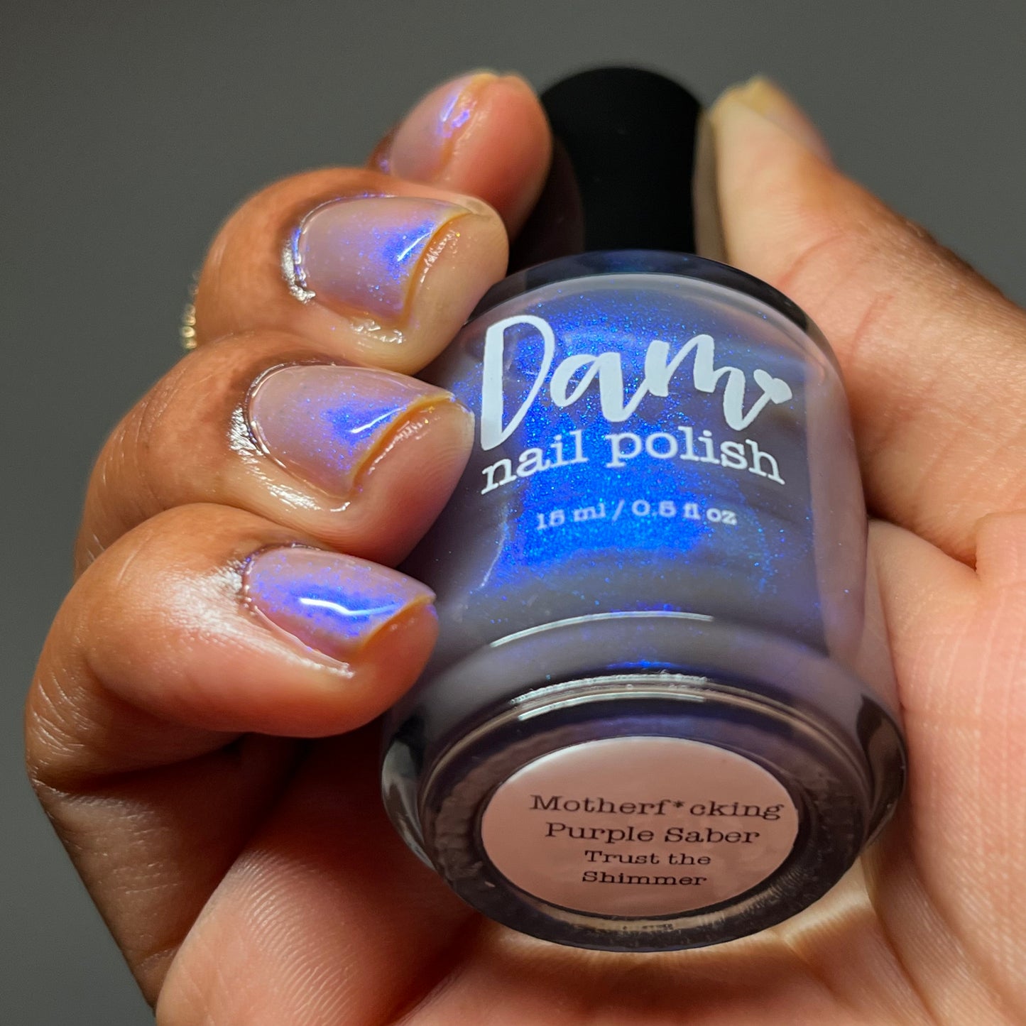 Motherf*cking Purple Saber - Blurple Shimmer Nail Polish - Trust the Shimmer Collection