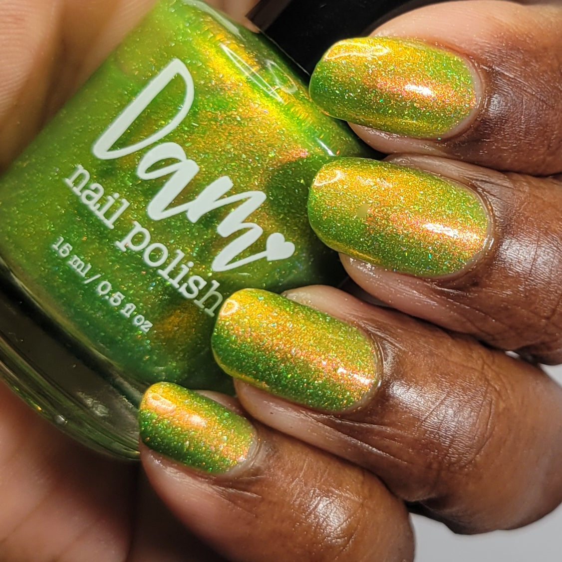 Nerd Out in Akihabara - Green Shimmer Polish - Journey Through Japan Collection - Dam Nail Polish