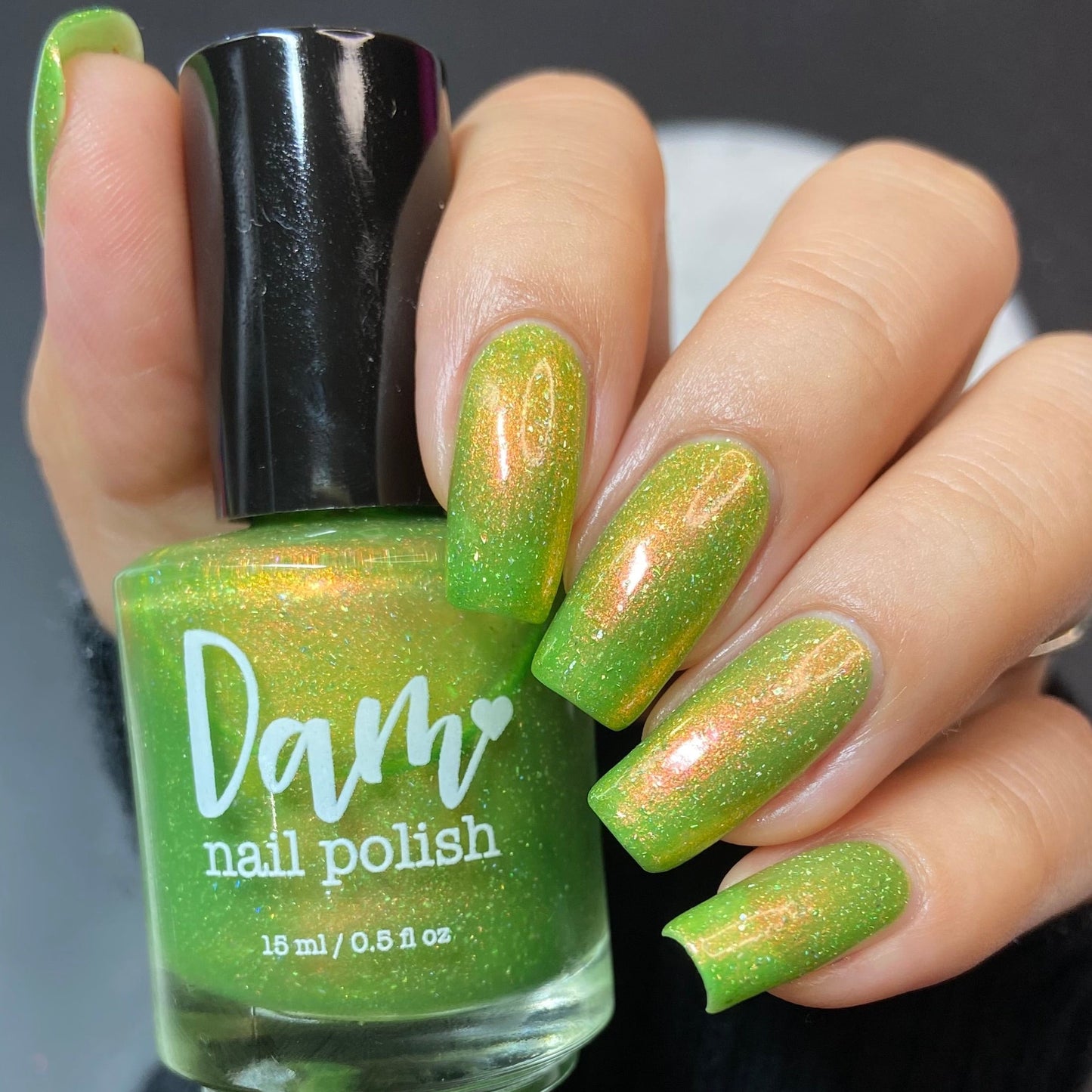 Nerd Out in Akihabara - Green Shimmer Polish - Journey Through Japan Collection - Dam Nail Polish