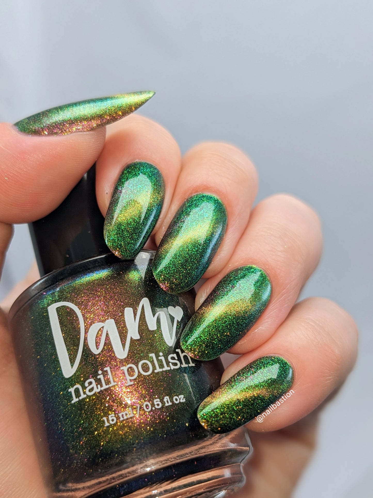 Parallel Possibilities - Shifting Multichrome Magnetic Nail Polish - Shifts Gold, Green, and Blue - Into the Multiverse Collection - Dam Nail Polish