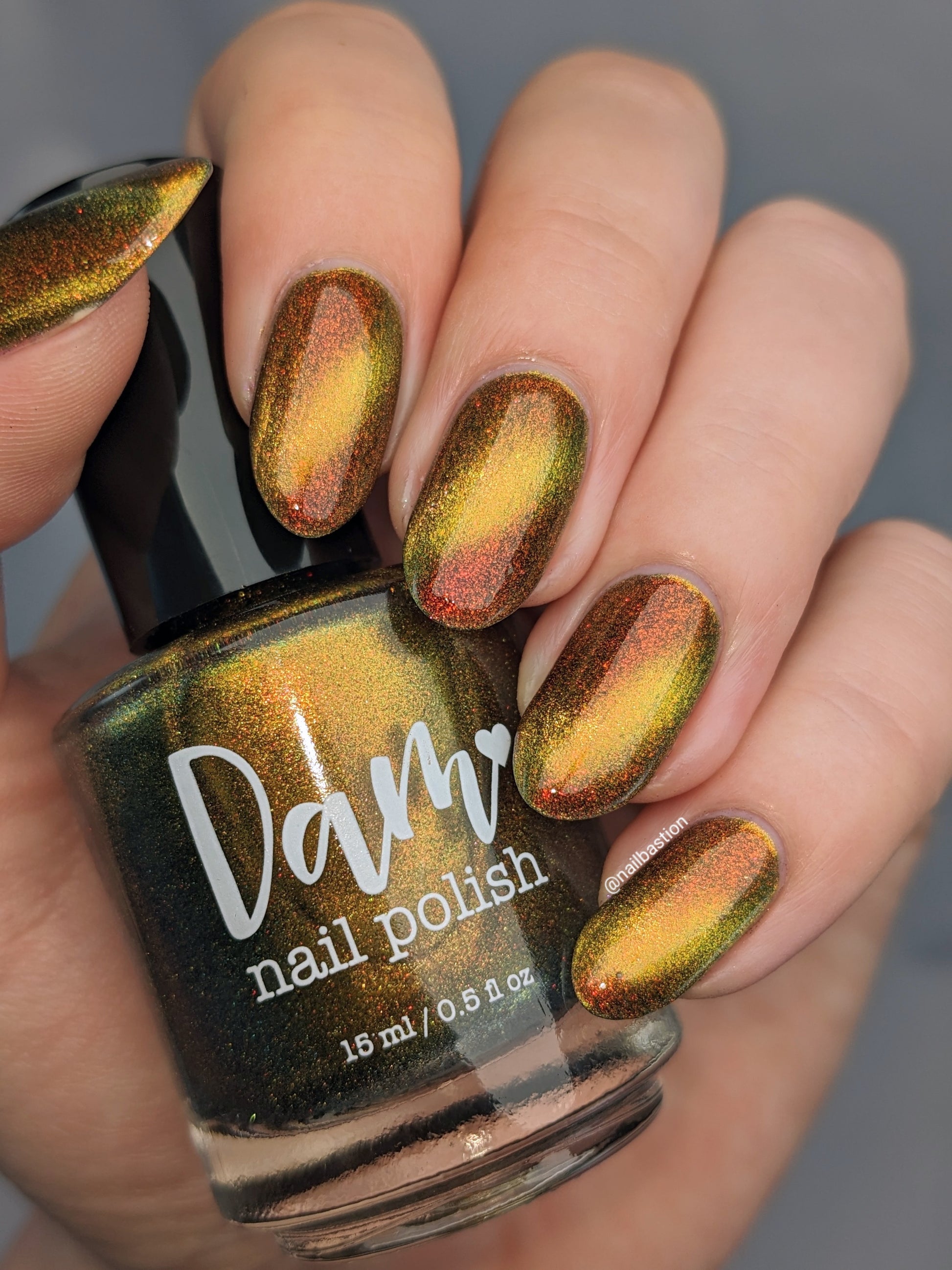 Cosmic Chaos - Shifting Multichrome Magnetic Nail Polish - Shifts Red and Orange - Into the Multiverse Collection - Dam Nail Polish