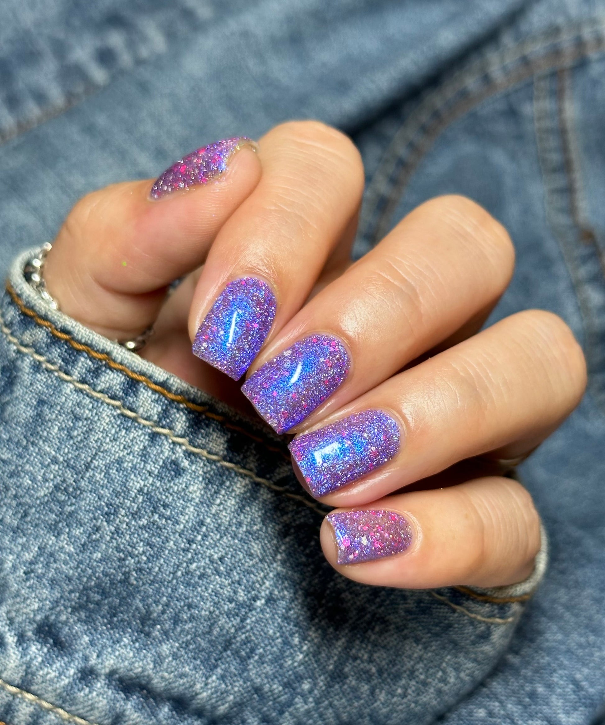 Veronica - Purple Reflective Nail Polish - Survivor Series - Dam Nail Polish