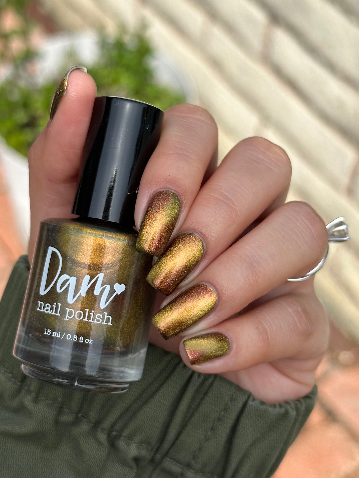 Cosmic Chaos - Shifting Multichrome Magnetic Nail Polish - Shifts Red and Orange - Into the Multiverse Collection - Dam Nail Polish
