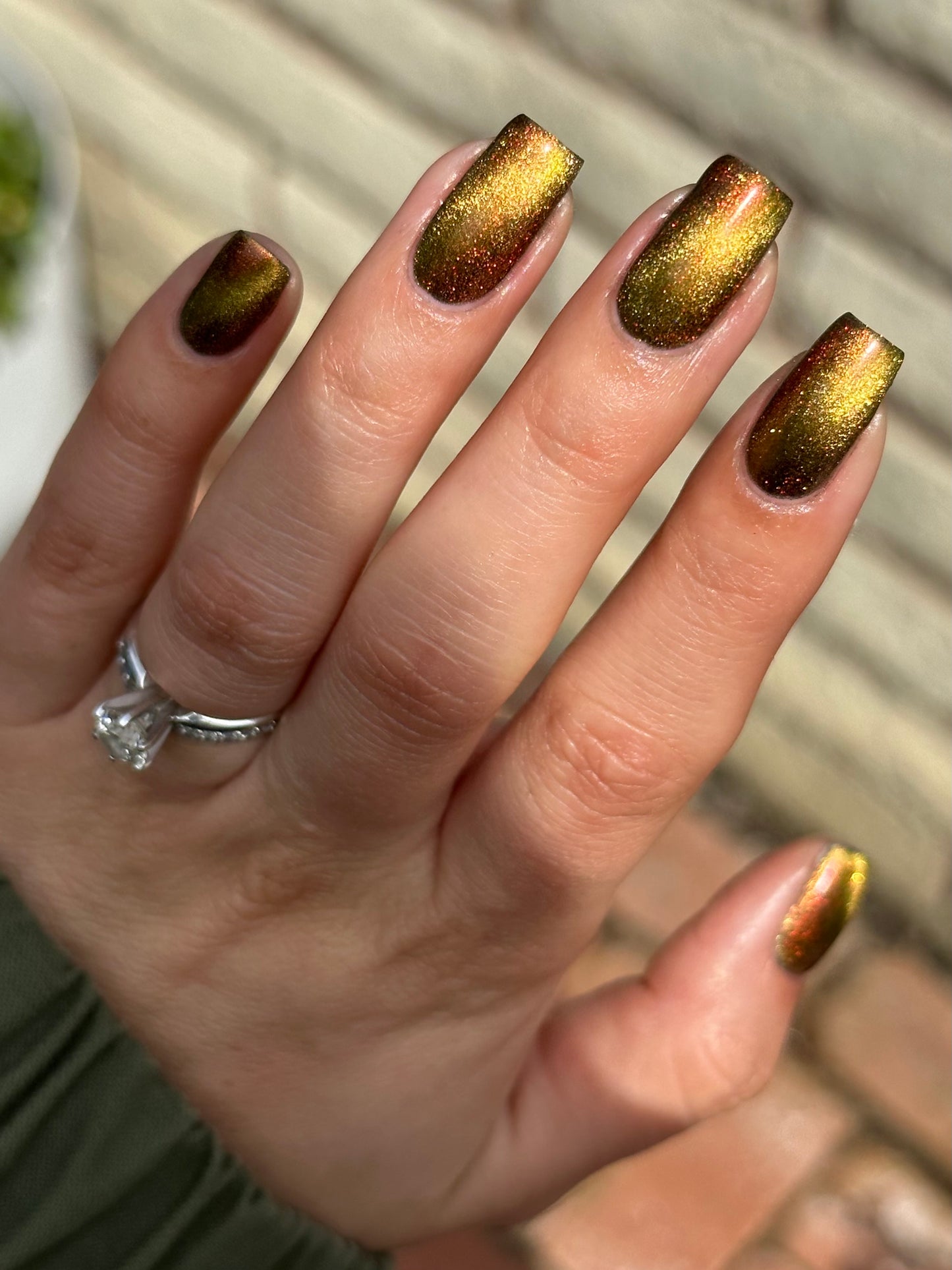 Cosmic Chaos - Shifting Multichrome Magnetic Nail Polish - Shifts Red and Orange - Into the Multiverse Collection - Dam Nail Polish