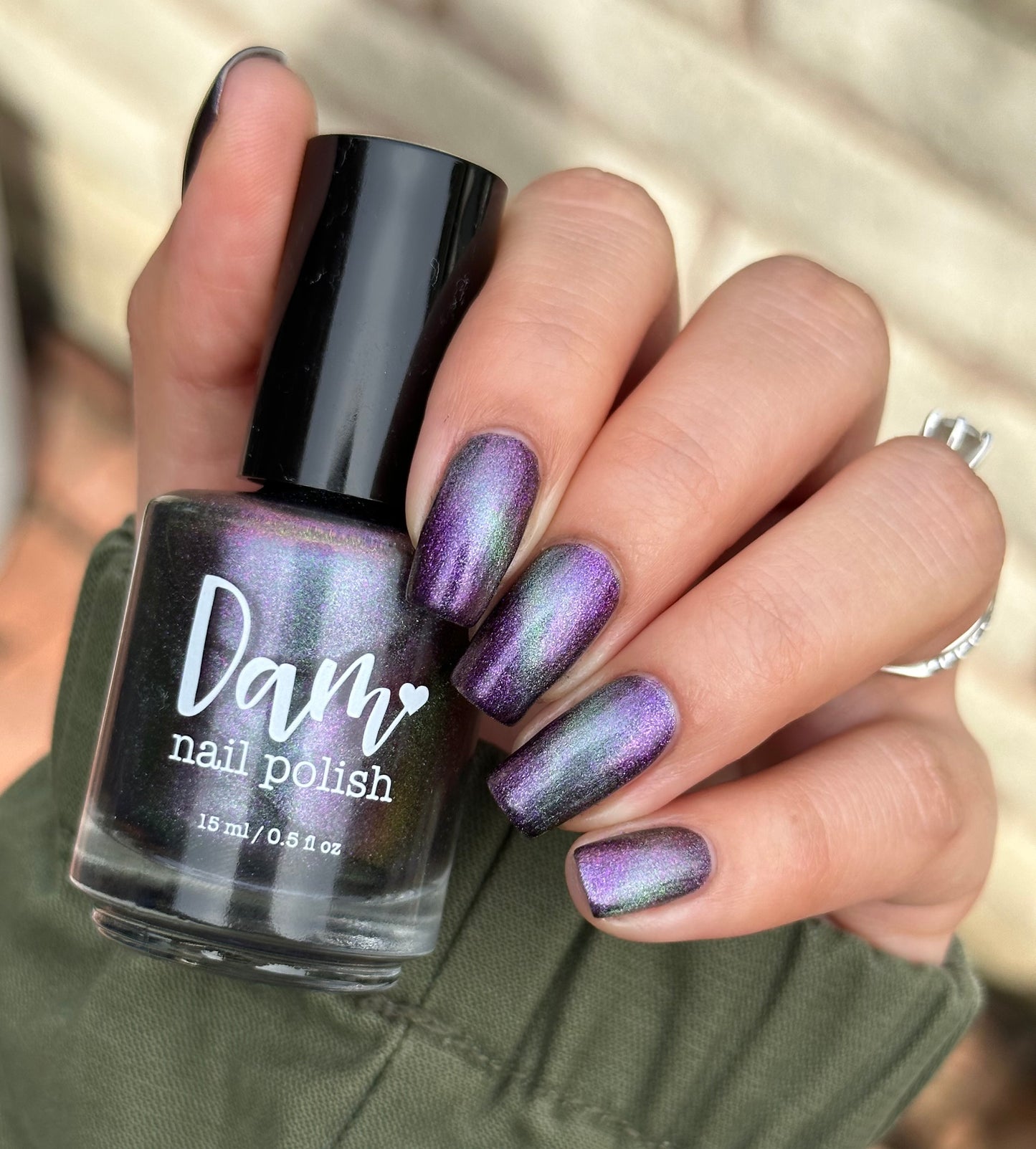 Distant Dimensions - Shifting Multichrome Magnetic Nail Polish - Shifts Purple, Pink, Gold, and Green - Into the Multiverse Collection
