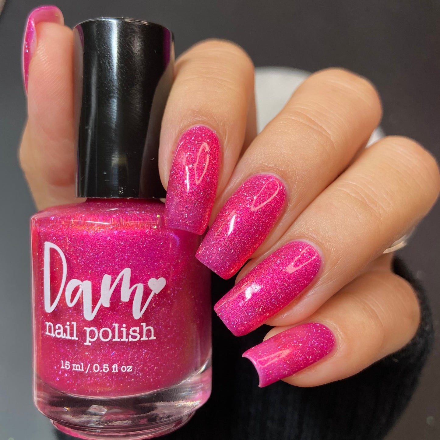 Shopping at Shibuya - Pink Shimmer Polish - Journey Through Japan Collection - Dam Nail Polish