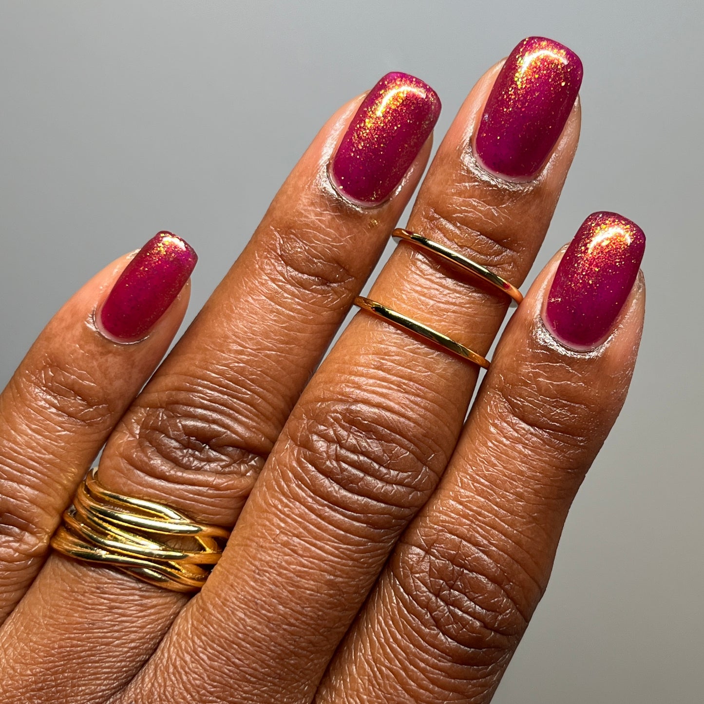 PRE ORDER: Should I Stay - Deep Fucshia Shimmer Nail Polish - Bonus Track Collection - Ships in Approx. 5 Weeks - Dam Nail Polish