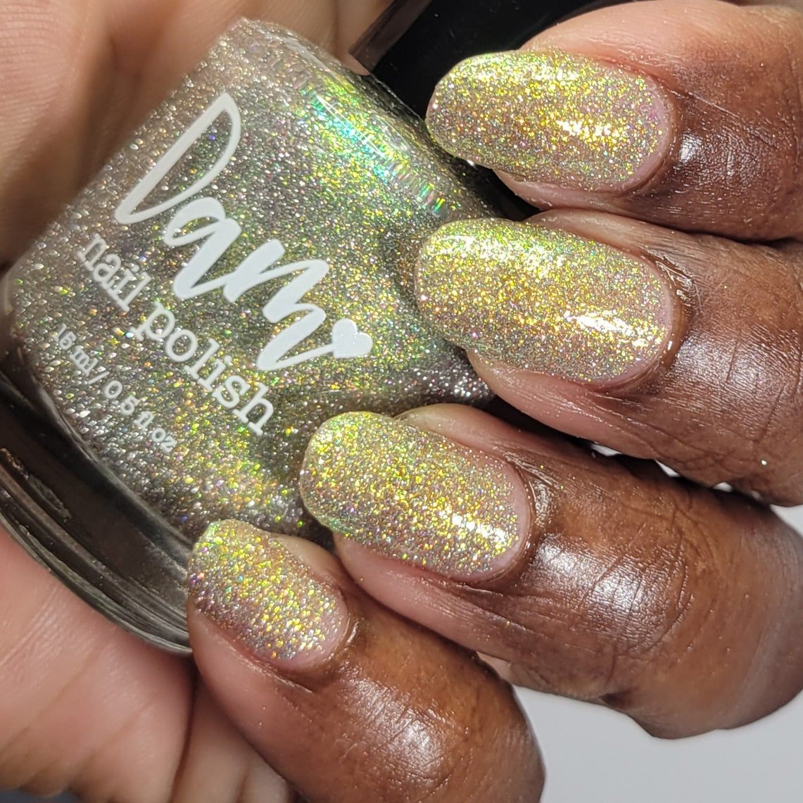 Super Purr-ty - Gold Reflective Nail Polish - Glitter Nail Polish - PBE Exclusive 2024 - Dam Nail Polish