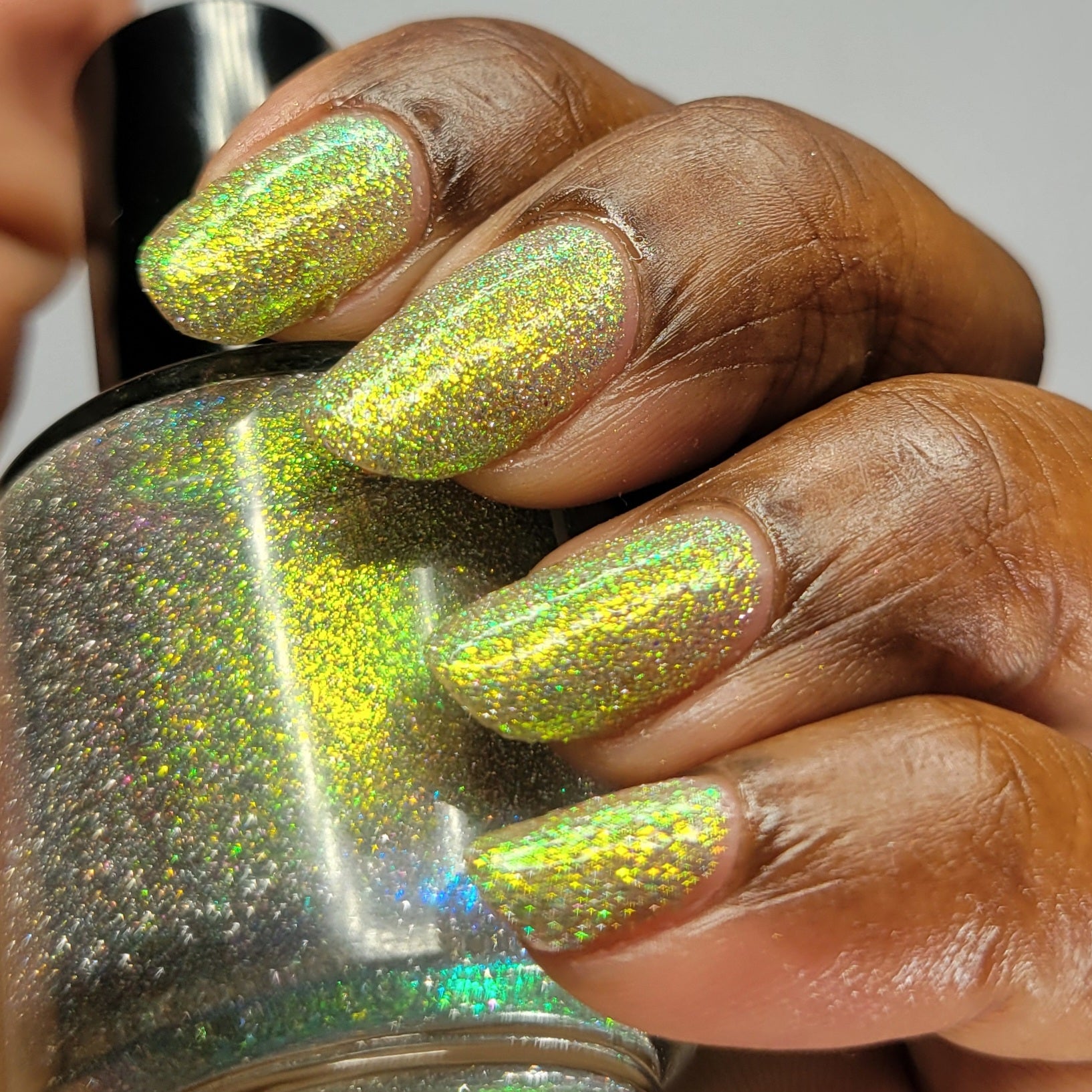 Super Purr-ty - Gold Reflective Nail Polish - Glitter Nail Polish - PBE Exclusive 2024 - Dam Nail Polish