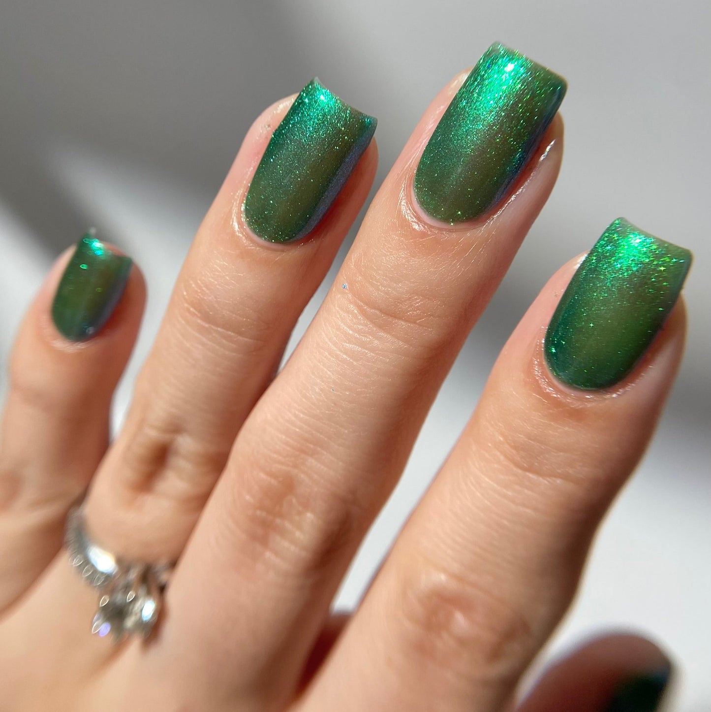 Year of the Snake - Green Shimmer Nail Polish - Lunar New Year 2025 - Dam Nail Polish