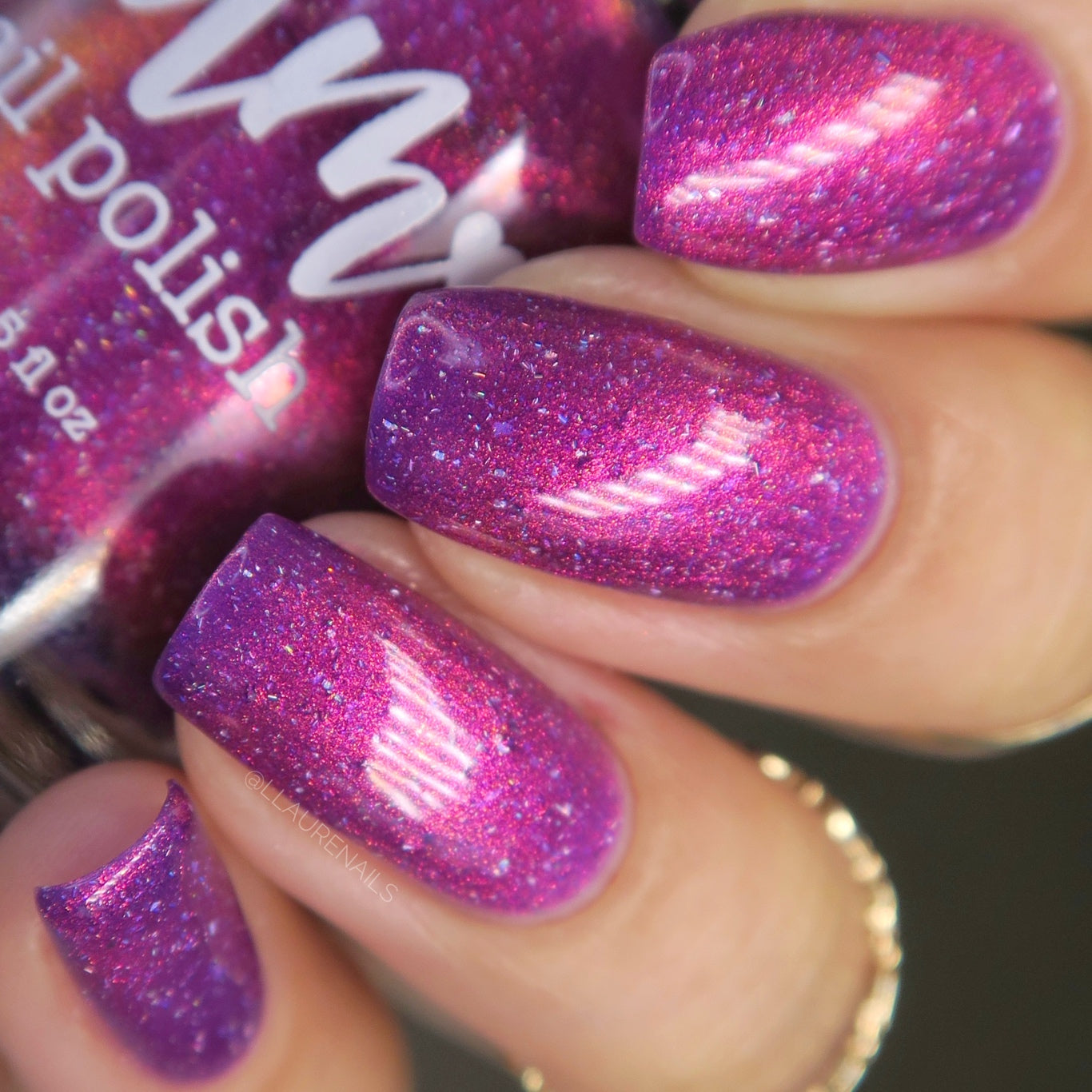 Beefing in Kobe - Purple Shimmer Polish - Journey Through Japan Collection - Dam Nail Polish
