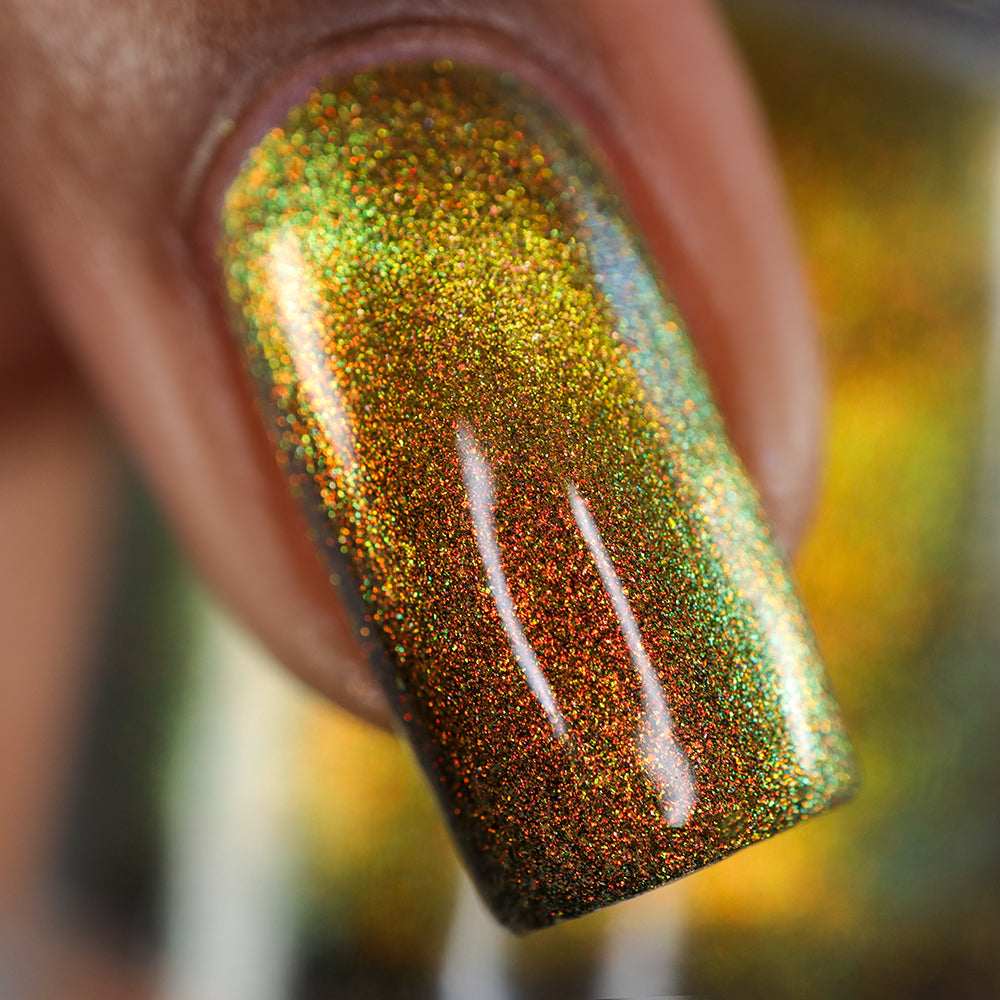 Cosmic Chaos - Shifting Multichrome Magnetic Nail Polish - Shifts Red and Orange - Into the Multiverse Collection - Dam Nail Polish