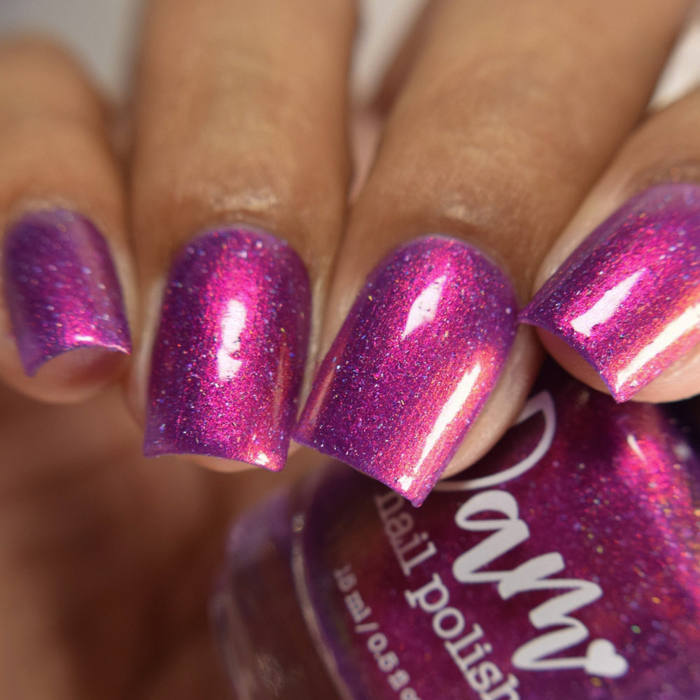 Beefing in Kobe - Purple Shimmer Polish - Journey Through Japan Collection - Dam Nail Polish