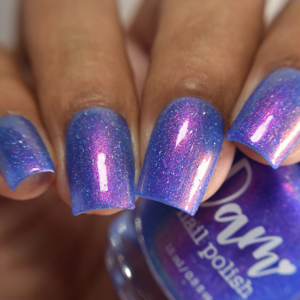 Touch the Sky in Tokyo - Blue Shimmer Polish - Journey Through Japan Collection - Dam Nail Polish