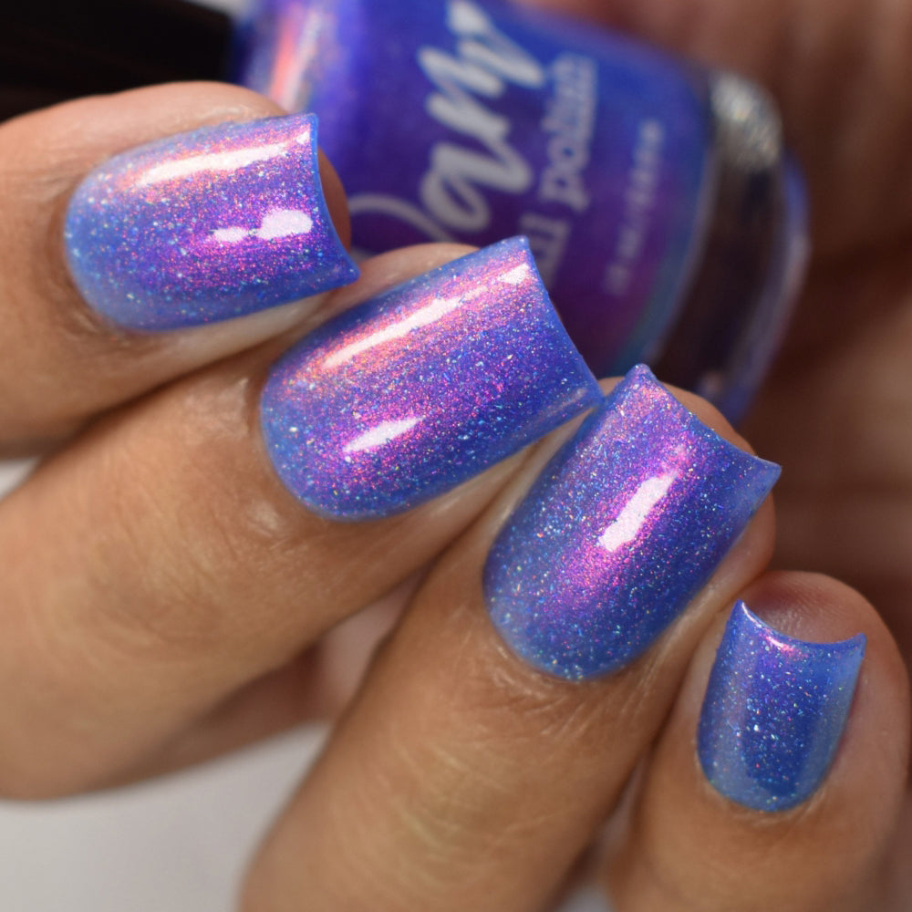 Touch the Sky in Tokyo - Blue Shimmer Polish - Journey Through Japan Collection - Dam Nail Polish