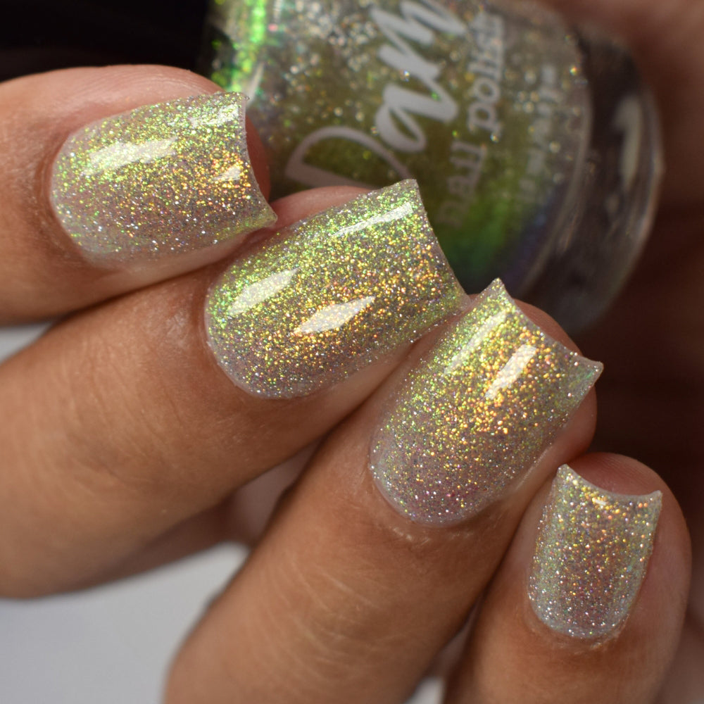 Super Purr-ty - Gold Reflective Nail Polish - Glitter Nail Polish - PBE Exclusive 2024 - Dam Nail Polish