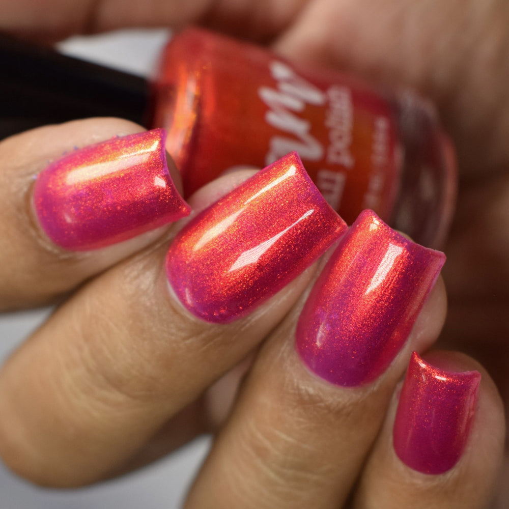 Year of the Dragon - Red Shimmer Nail Polish - Lunar New Year 2024