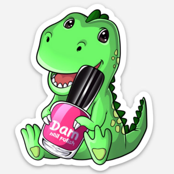 Dam Dino Sticker - Dam Nail Polish