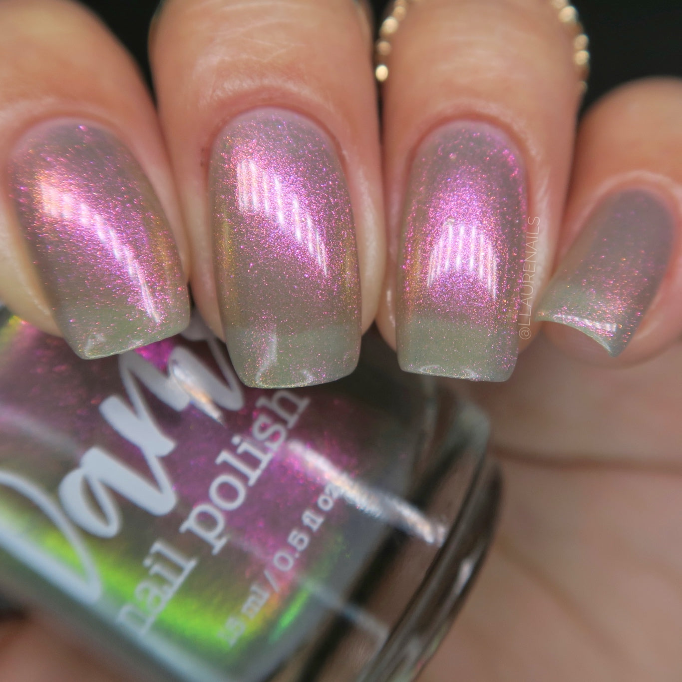 Don’t Kiss Your Sis - Pink Shimmer Nail Polish - Trust the Shimmer Collection