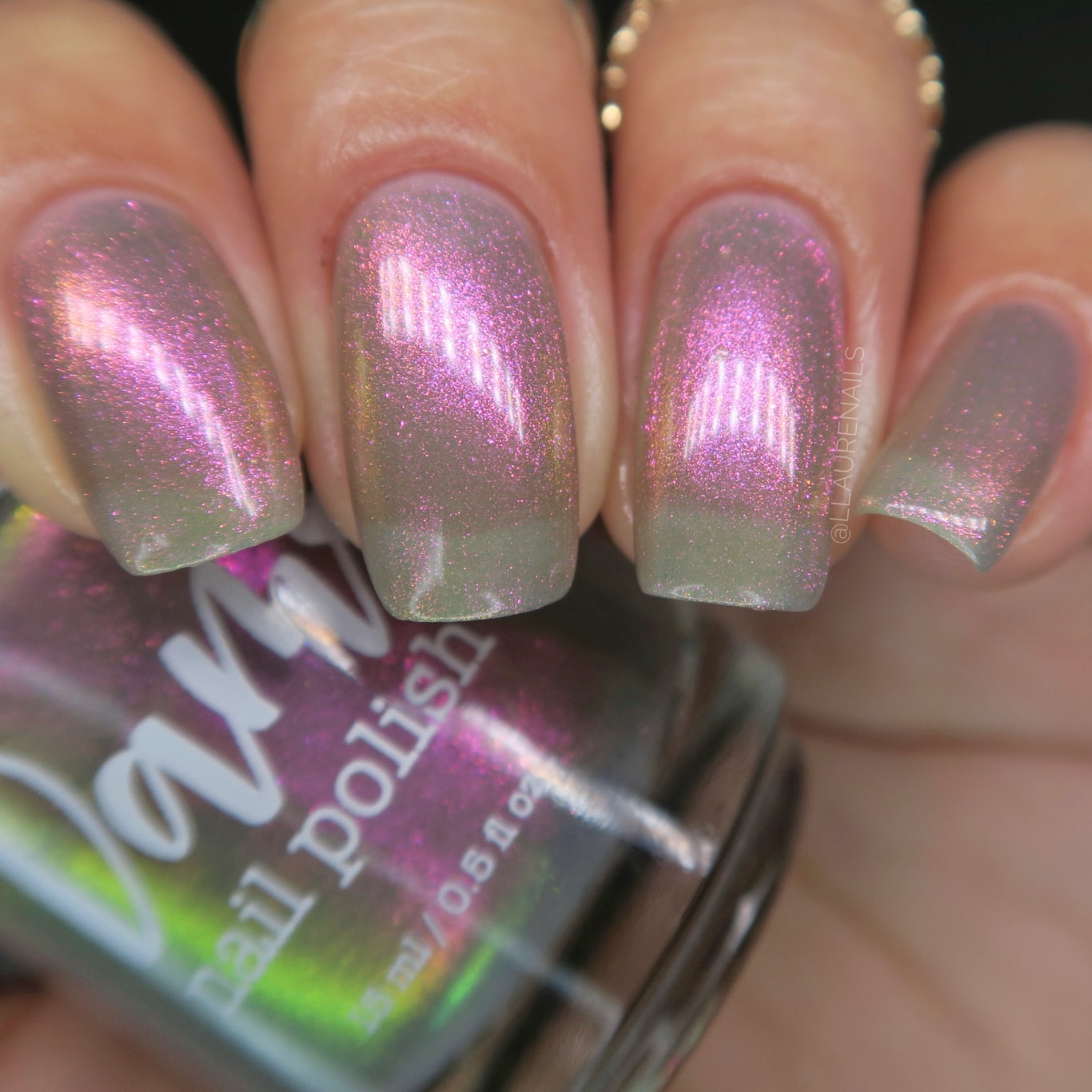Don’t Kiss Your Sis - Pink Shimmer Nail Polish - Trust the Shimmer Collection - Dam Nail Polish