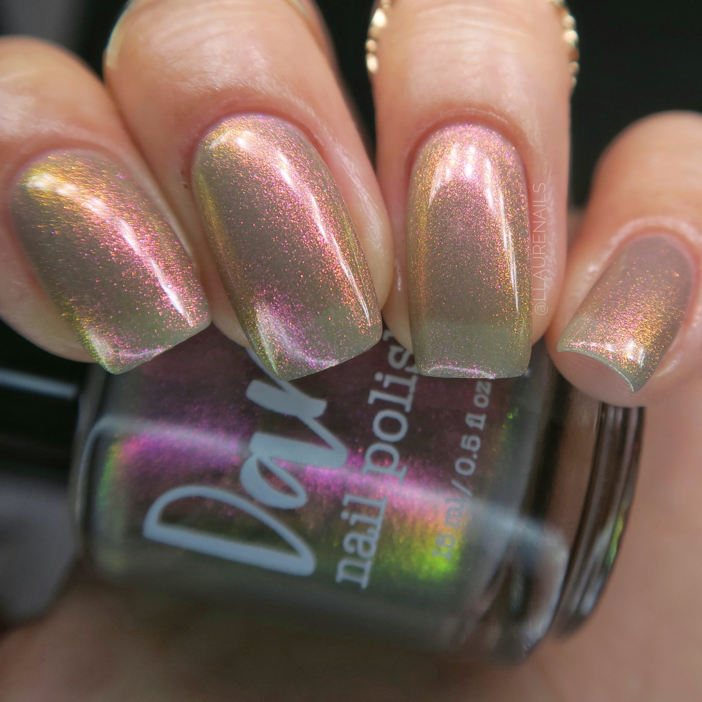 Don’t Kiss Your Sis - Pink Shimmer Nail Polish - Trust the Shimmer Collection - Dam Nail Polish
