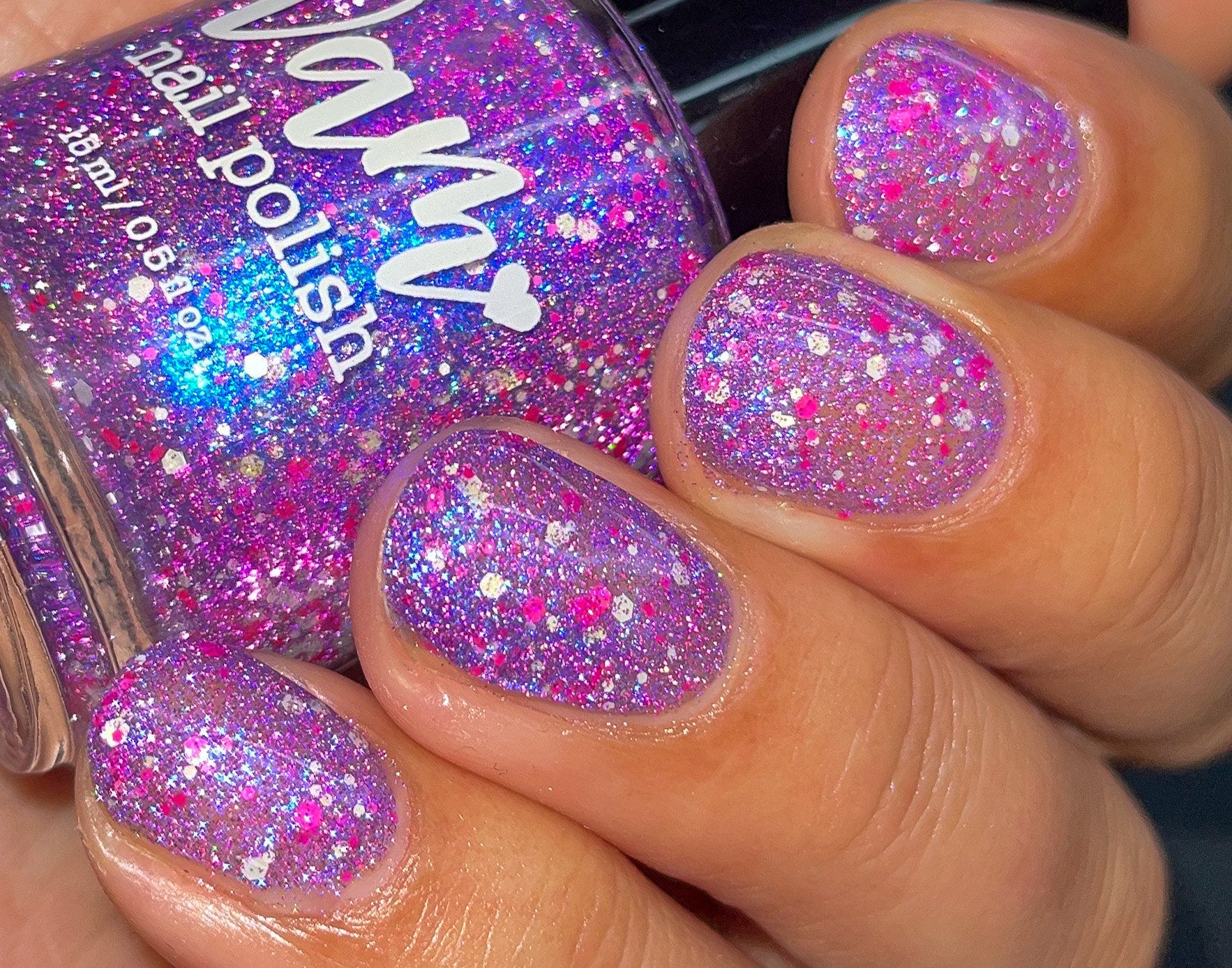 Veronica - Purple Reflective Nail Polish - Survivor Series - Dam Nail Polish