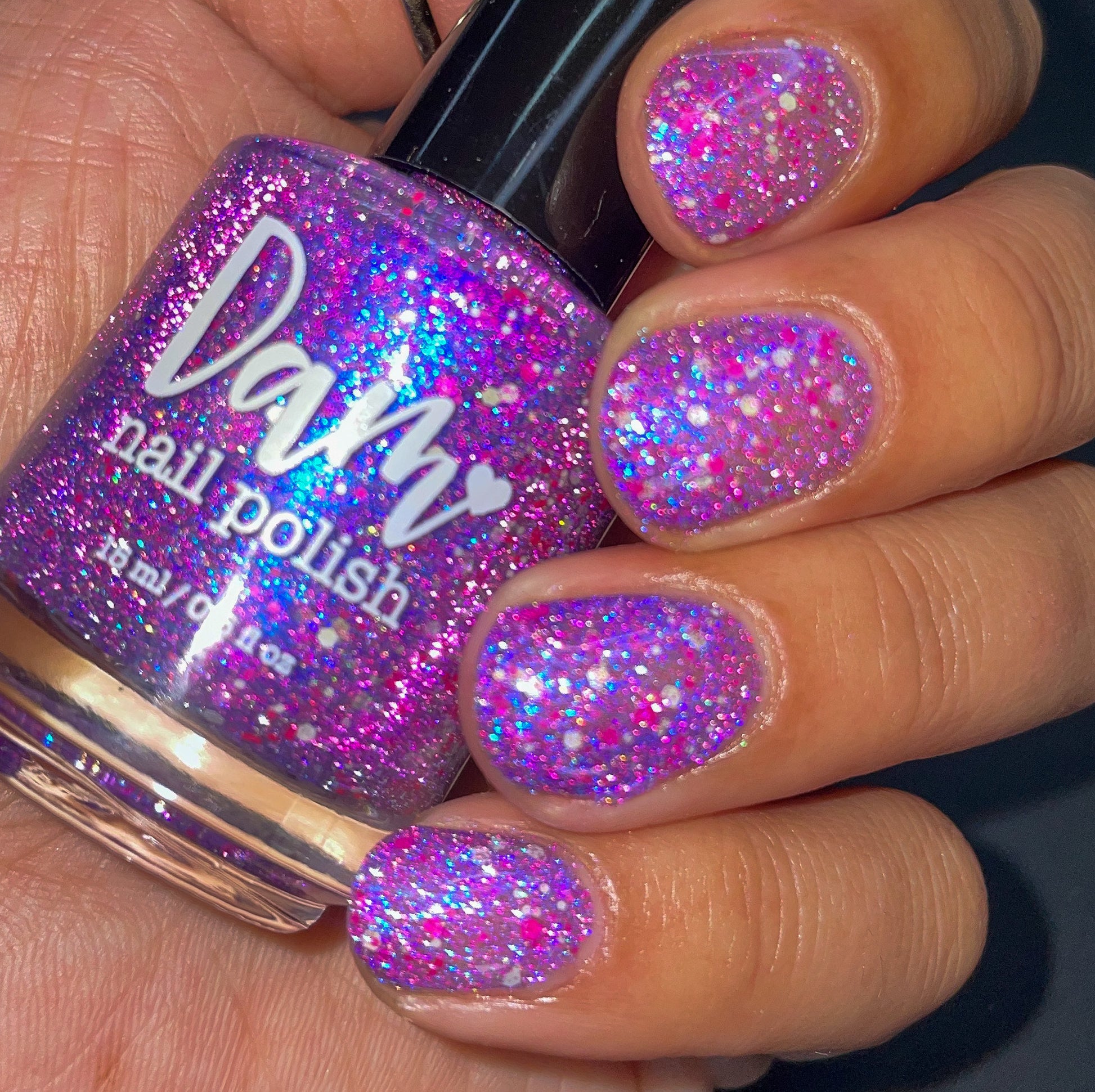 Veronica - Purple Reflective Nail Polish - Survivor Series - Dam Nail Polish
