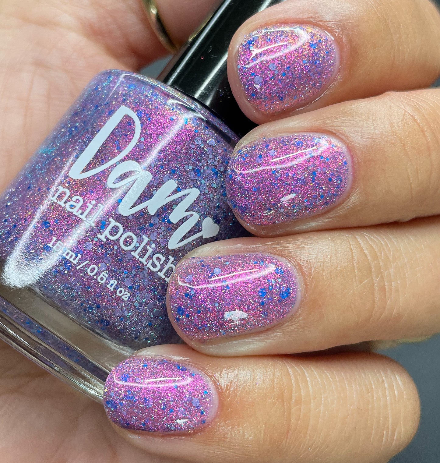 Amy - Pink Reflective Nail Polish - Glitter Nail Polish - Survivor Series