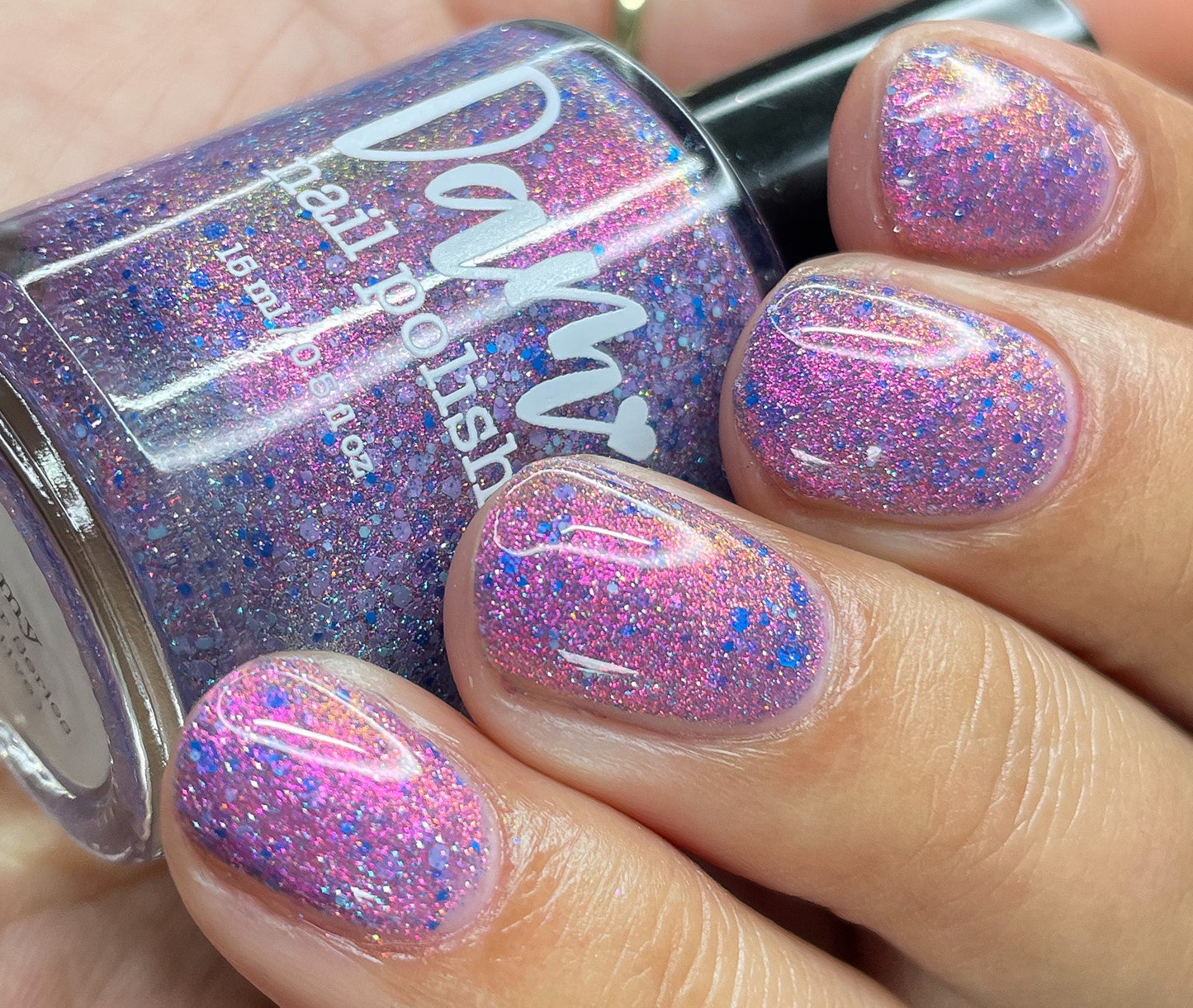 Amy - Pink Reflective Nail Polish - Glitter Nail Polish - Survivor Series