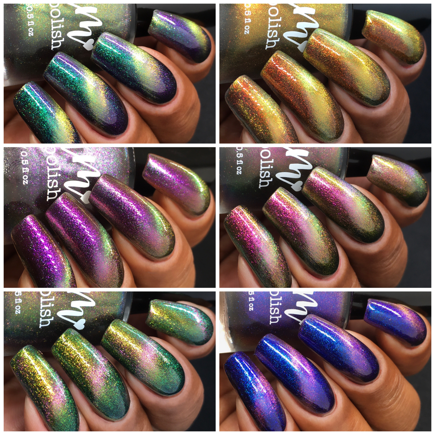 Into the Multiverse - Set of 6 Multichrome Magnetic Nail Polishes