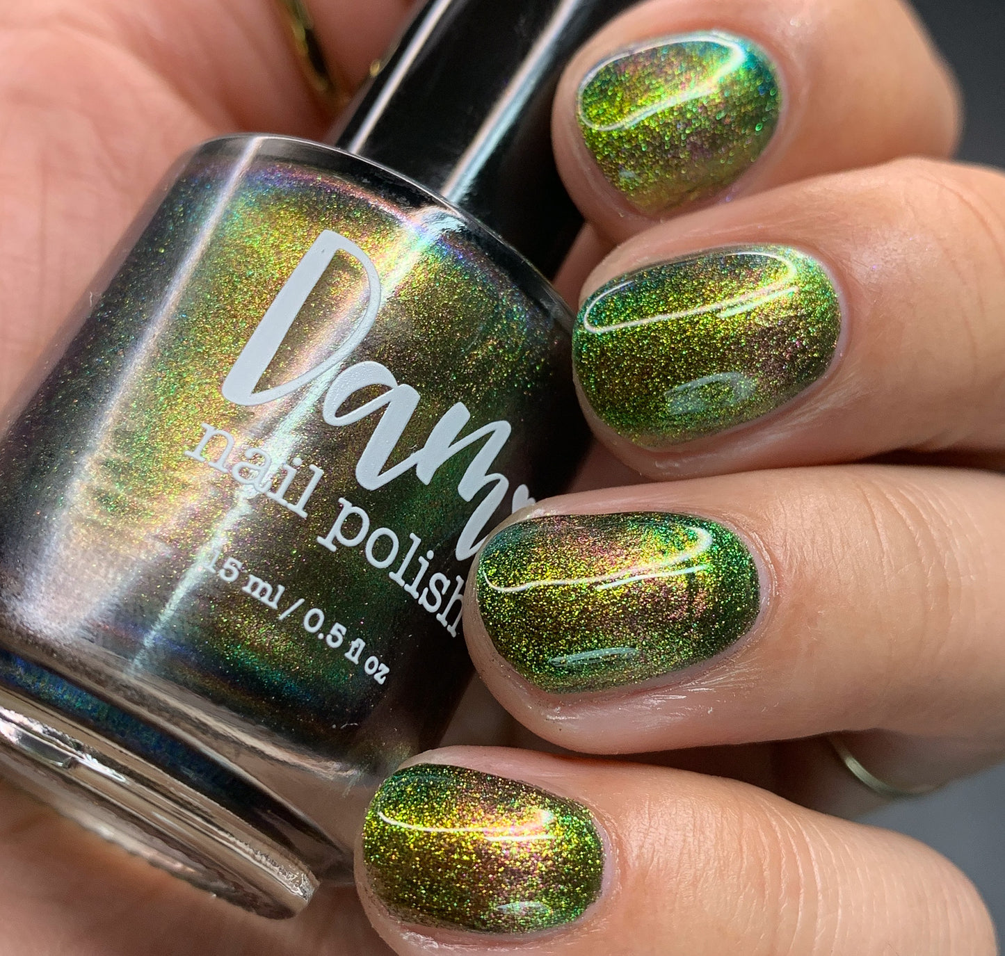 Parallel Possibilities - Gold/Green/Blue Multichrome Magnetic Nail Polish - Into the Multiverse Collection