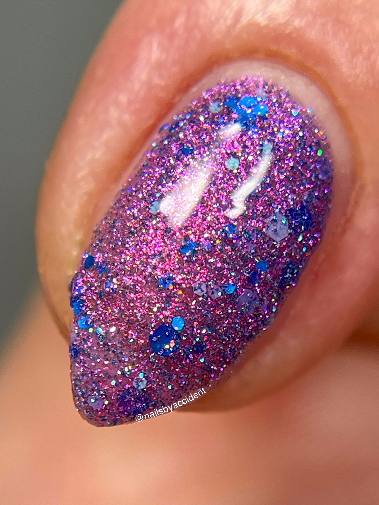 Amy - Pink Reflective Nail Polish - Glitter Nail Polish - Survivor Series - Dam Nail Polish