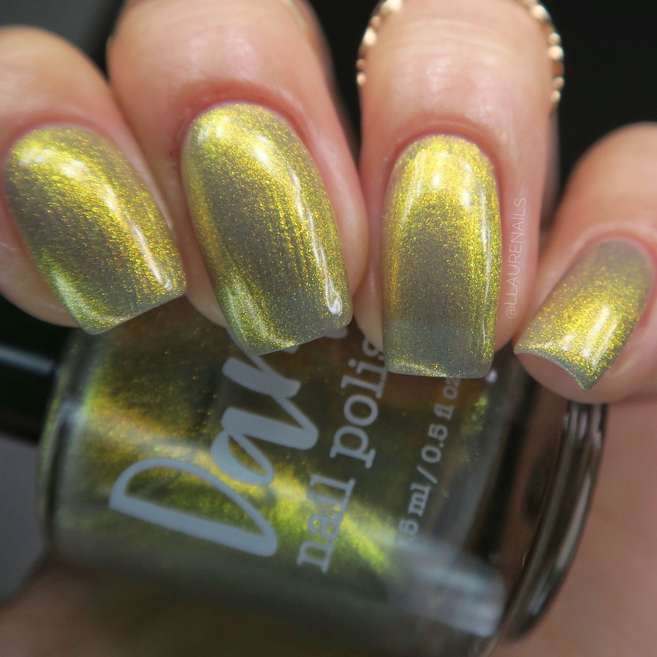 Some Like It Hoth - Gold Shimmer Nail Polish - Trust the Shimmer Collection - Dam Nail Polish