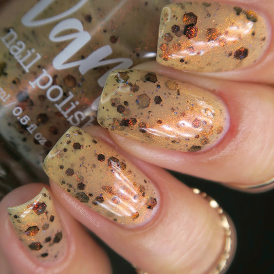 Thai and Stop Me - Light Orange Crelly Nail Polish - Boba Collection - Dam Nail Polish