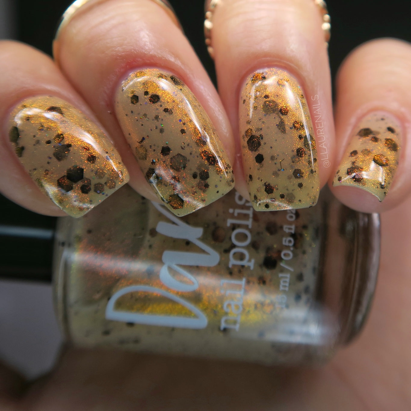 Thai and Stop Me - Light Orange Crelly Nail Polish - Boba Collection - Dam Nail Polish