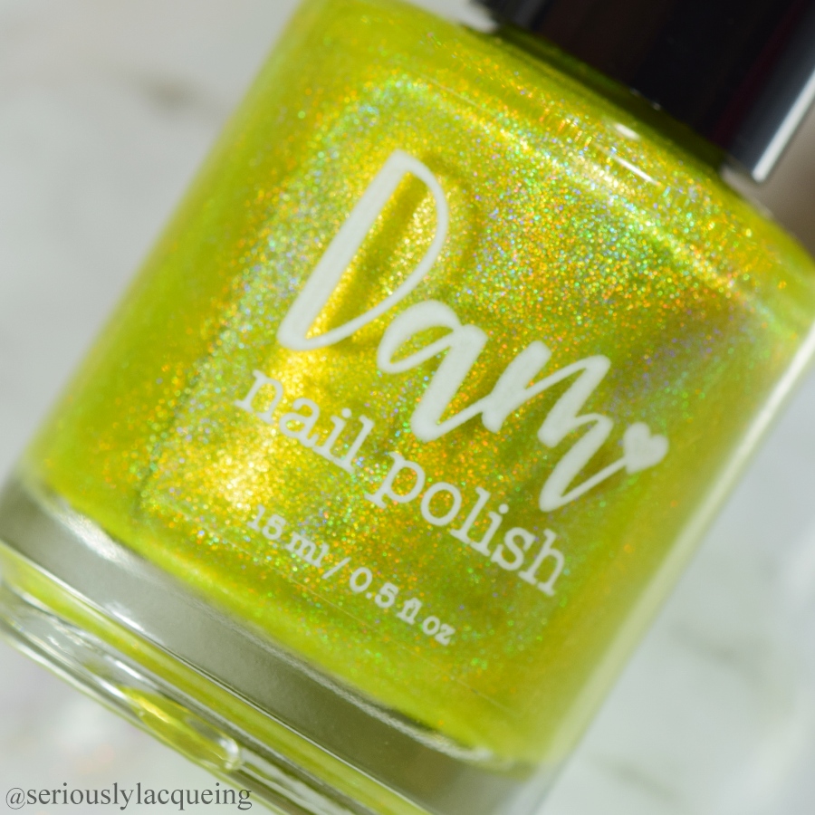 Yep It’s Yellow - Seriously Rainbows - Holographic Nail Polish - Dam Nail Polish