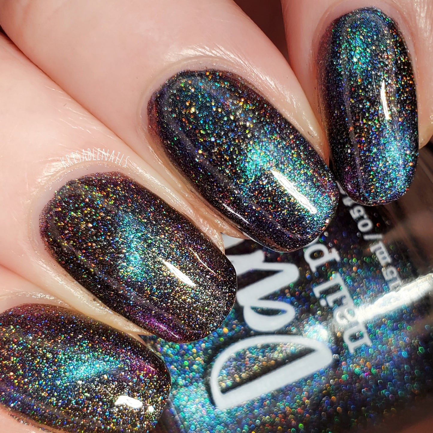 Blitzar - Blue/Purple/Gold Magnetic Holographic Nail Polish - Astronomical Collection - Dam