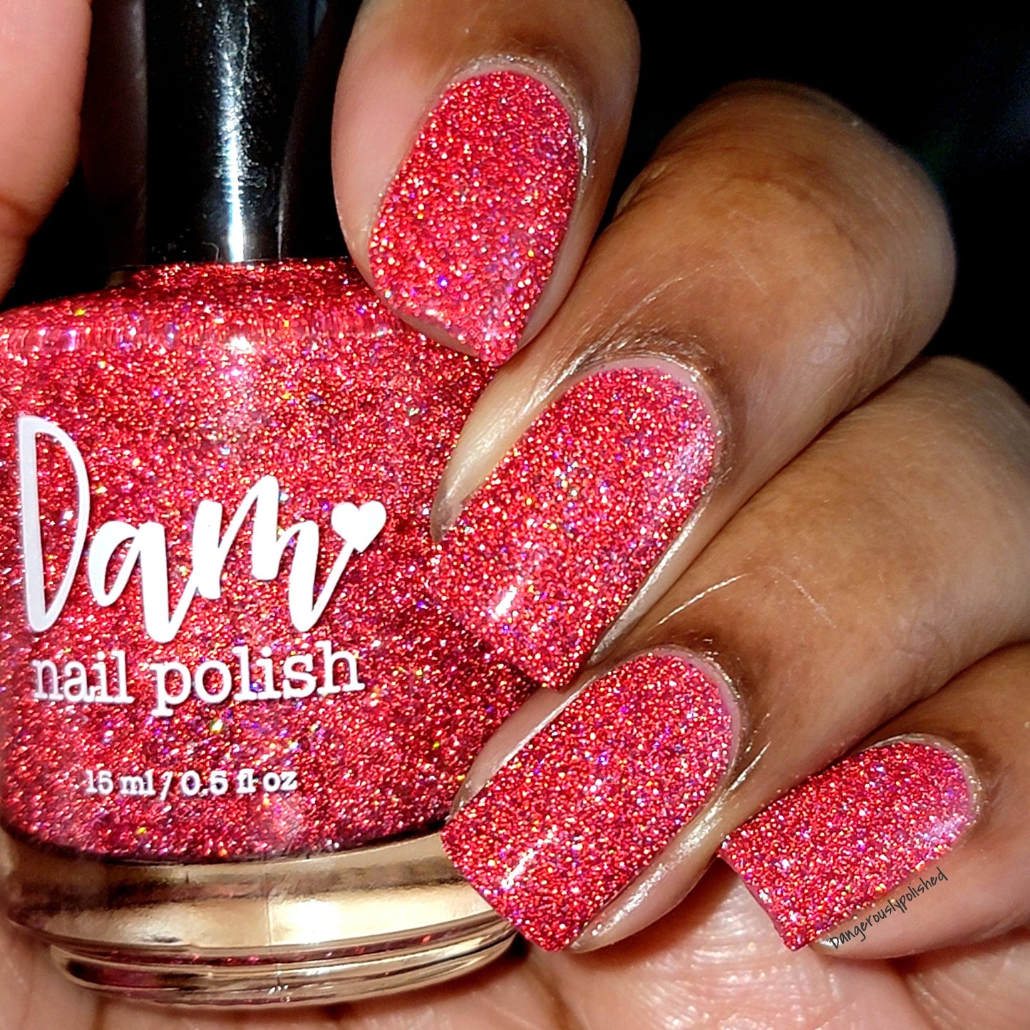 Jams & Jellies Collection - Rainbow Reflective Glitter Nail Polish - Dam