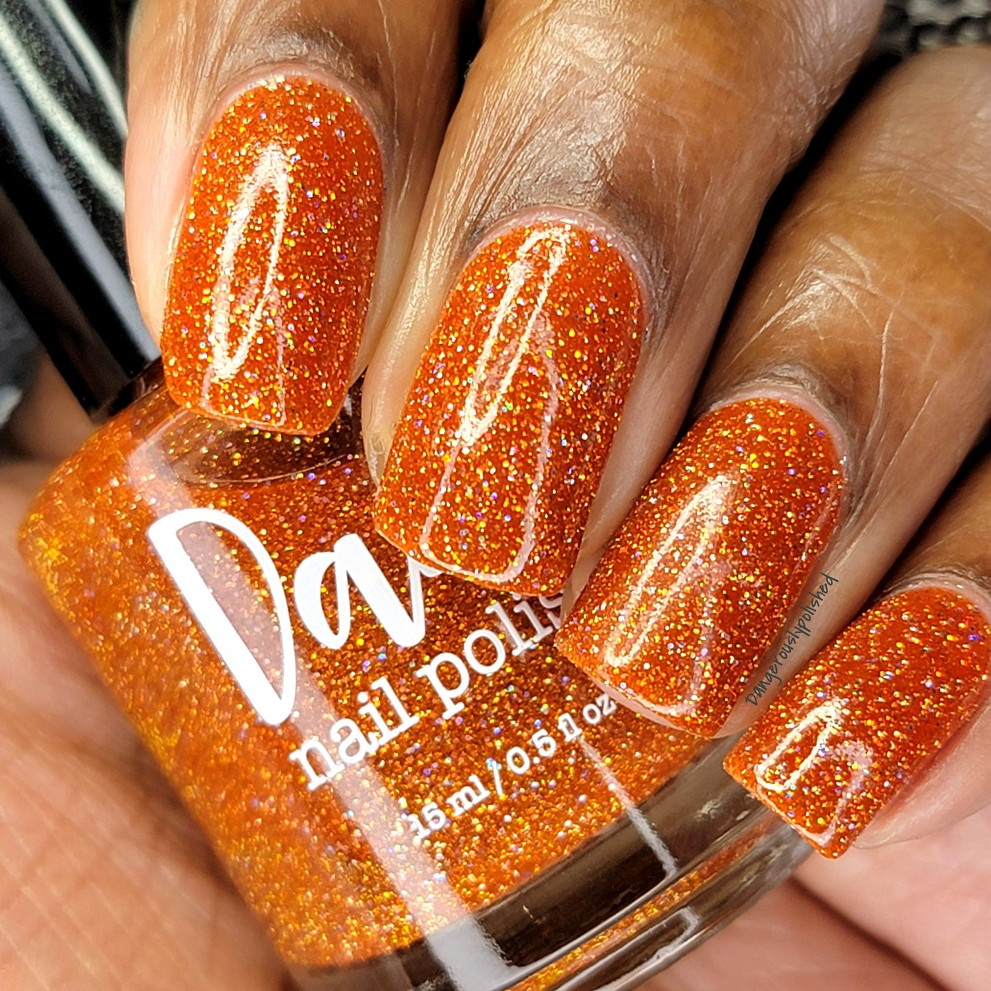 Apricot Preserves - Jams & Jellies Collection - Orange Reflective Glitter Nail Polish - Dam