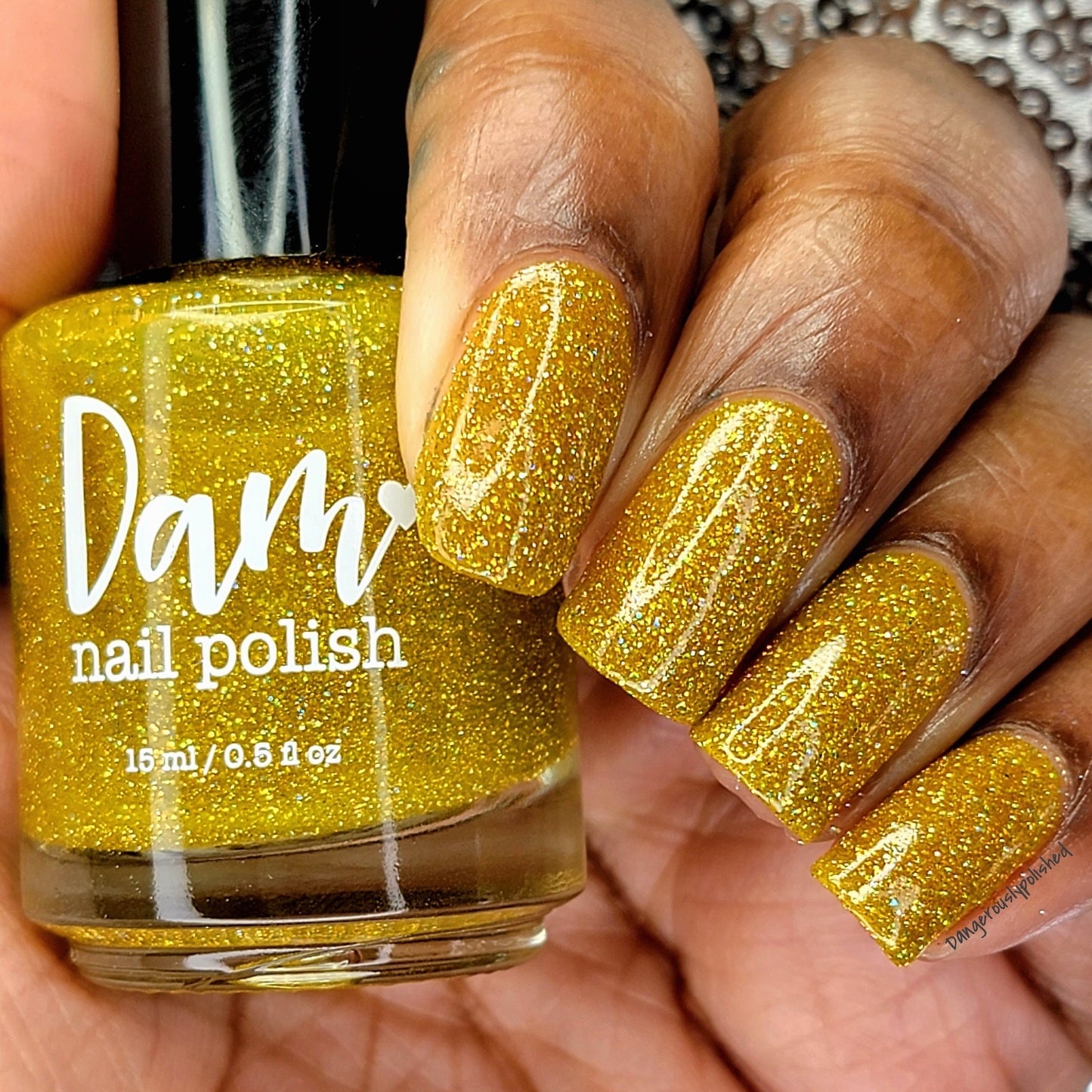 Jams & Jellies Collection - Rainbow Reflective Glitter Nail Polish - Dam