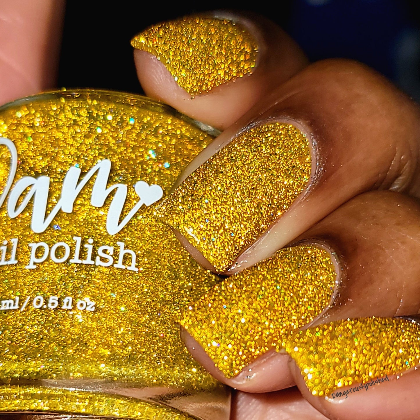 Jams & Jellies Collection - Rainbow Reflective Glitter Nail Polish - Dam