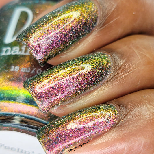 Feelin' It - Red/Orange/Green/Blue Multichrome Reflective Nail Polish - Dam